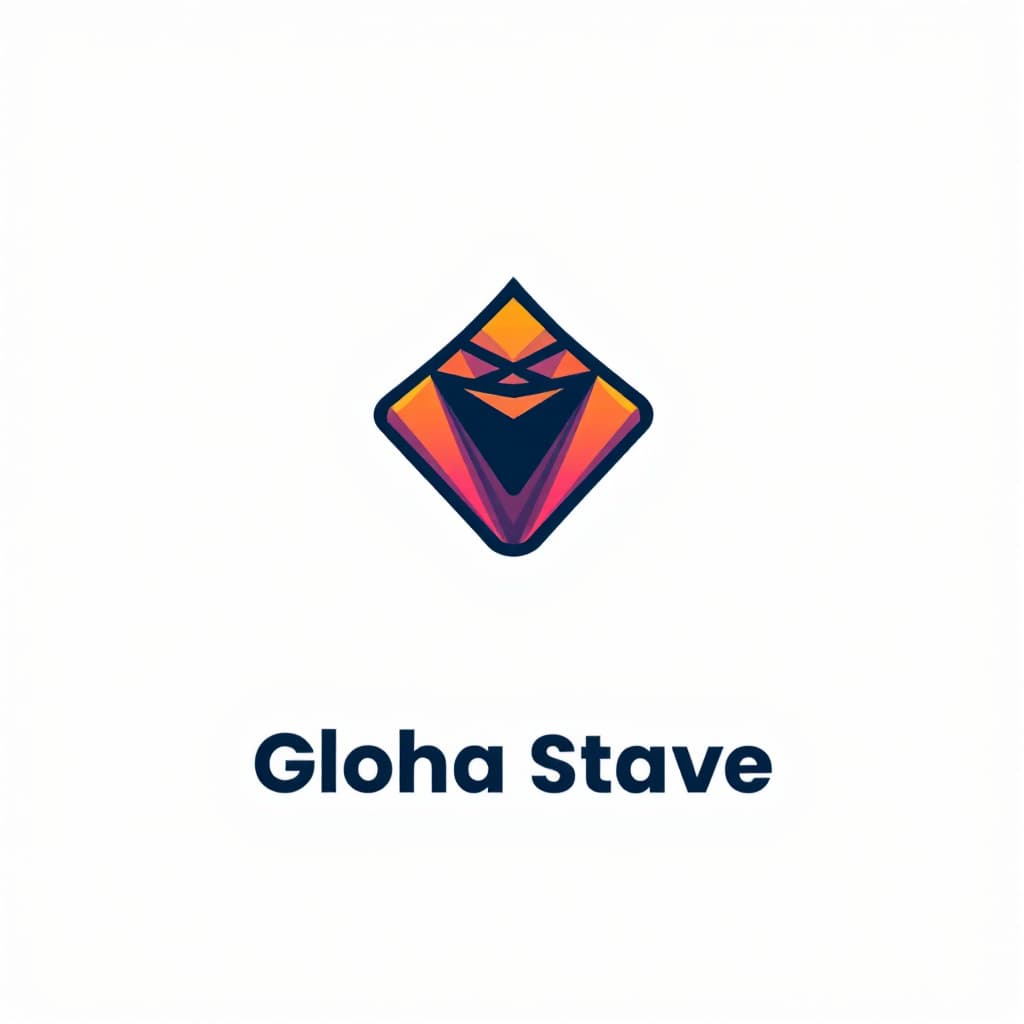 AI generated: A cartoon and modern logo design for a clothes startup, featuring a stylized geometric cartoon icon ...