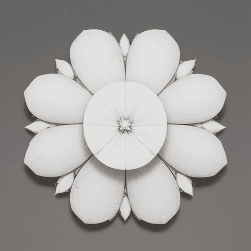 AI generated: Fuxia and white pimpoys,rhomboid petals and white edges,black faded edges