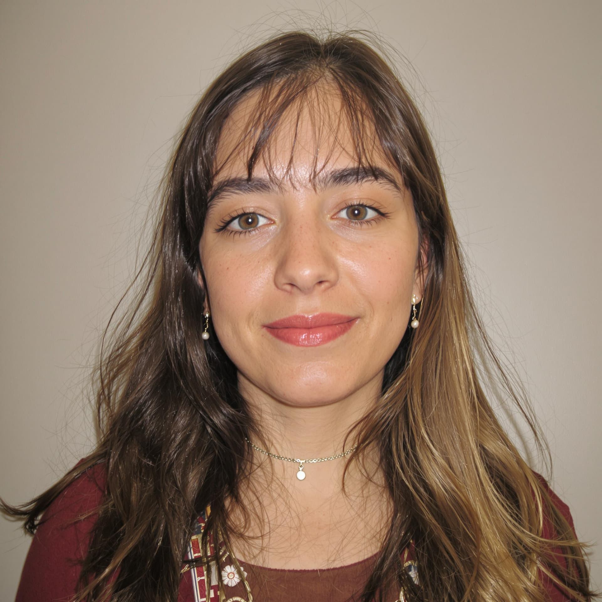 AI generated: portrait of a young 
woman 25 years old with normal appearance
