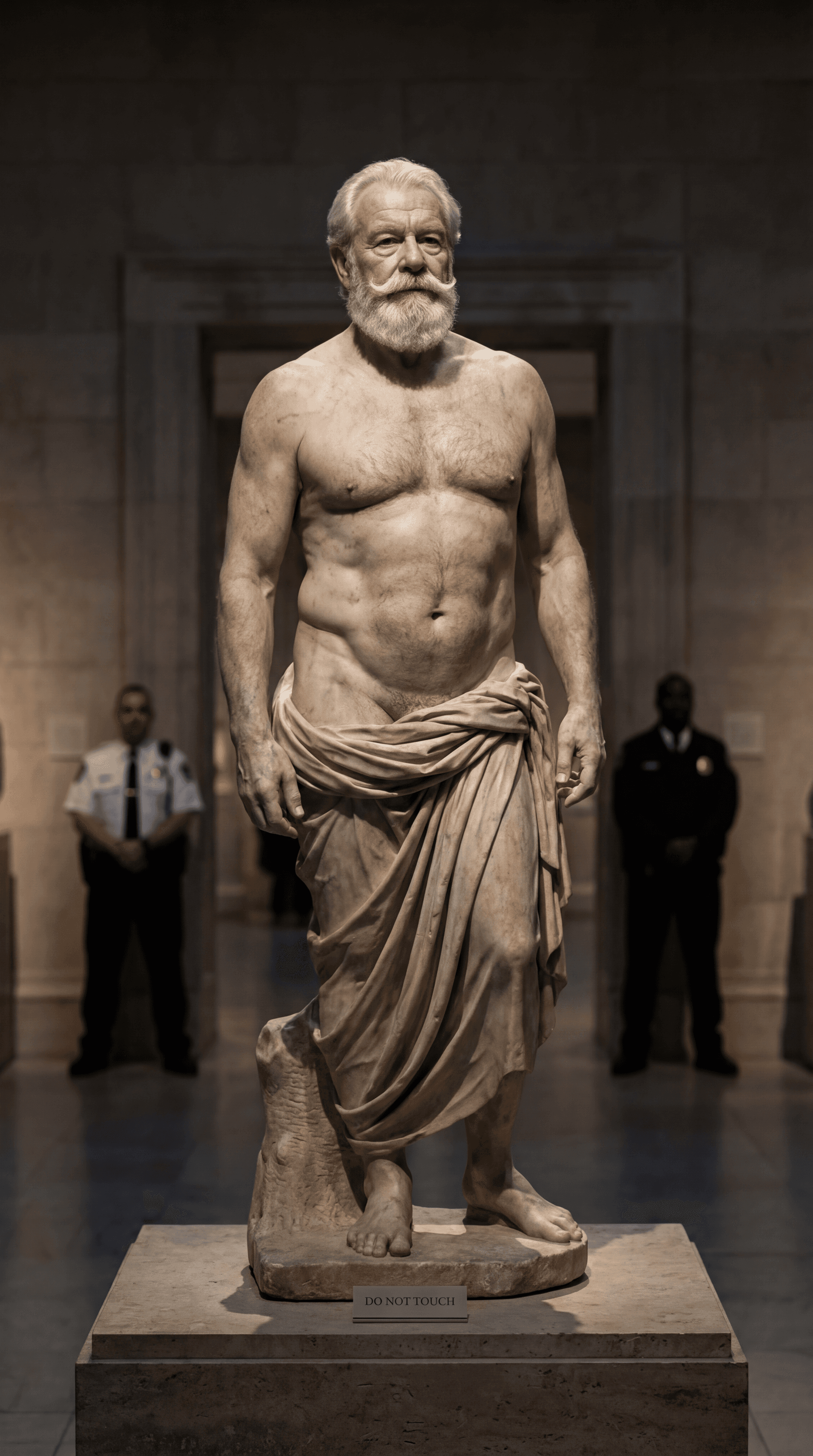 AI generated: ULTRA-REALISTIC FINE ART EDITORIAL PHOTOGRAPHY (vertical, 9:16).
High-end museum campaign aesthetic,...