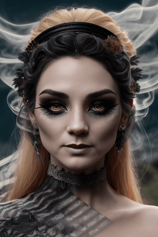 AI generated: (masterpiece:1 0),((Scottish:0.3)),((European:0.5)),((very pale skin:0.5)),((young witch)),practices...