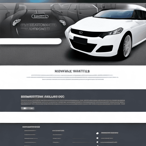 AI generated: Realistic web design for car detailing business