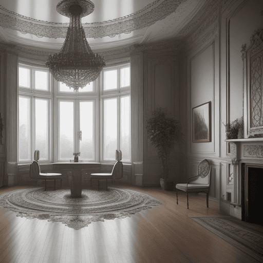 AI generated: High resolution photography interior design, modern, with ukrainian elements, minimalistic, 
8k, int...