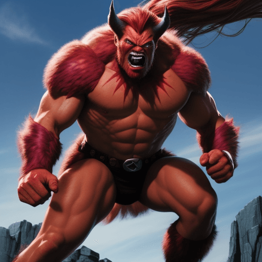 AI generated: marvel comics xmen beastman
