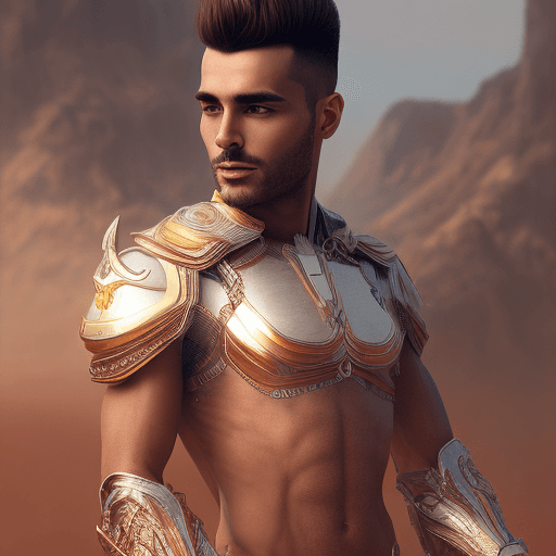 AI generated: photo of a gorgeous male in the style of stefan kostic, realistic, half body shot, sharp focus, 8 k ...