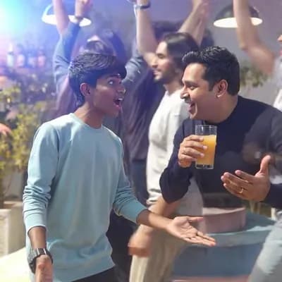 AI generated video: “Create an image of a paparazzi-style, tabloid, photorealistic scene showing Rohit sharma and me (ba...
