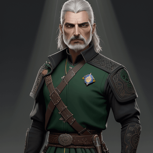 AI generated: cara de hombre ancestral con pelo corto y rizado de color castaño oscuro y con ojos de color verde, ...
