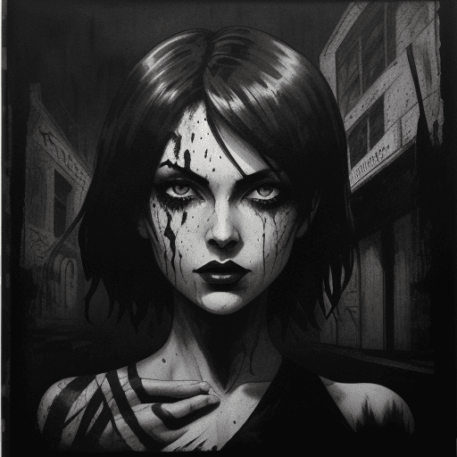 AI generated: a print of an eye splashed with paint and stains on brown paper, in the style of noir comic art, got...