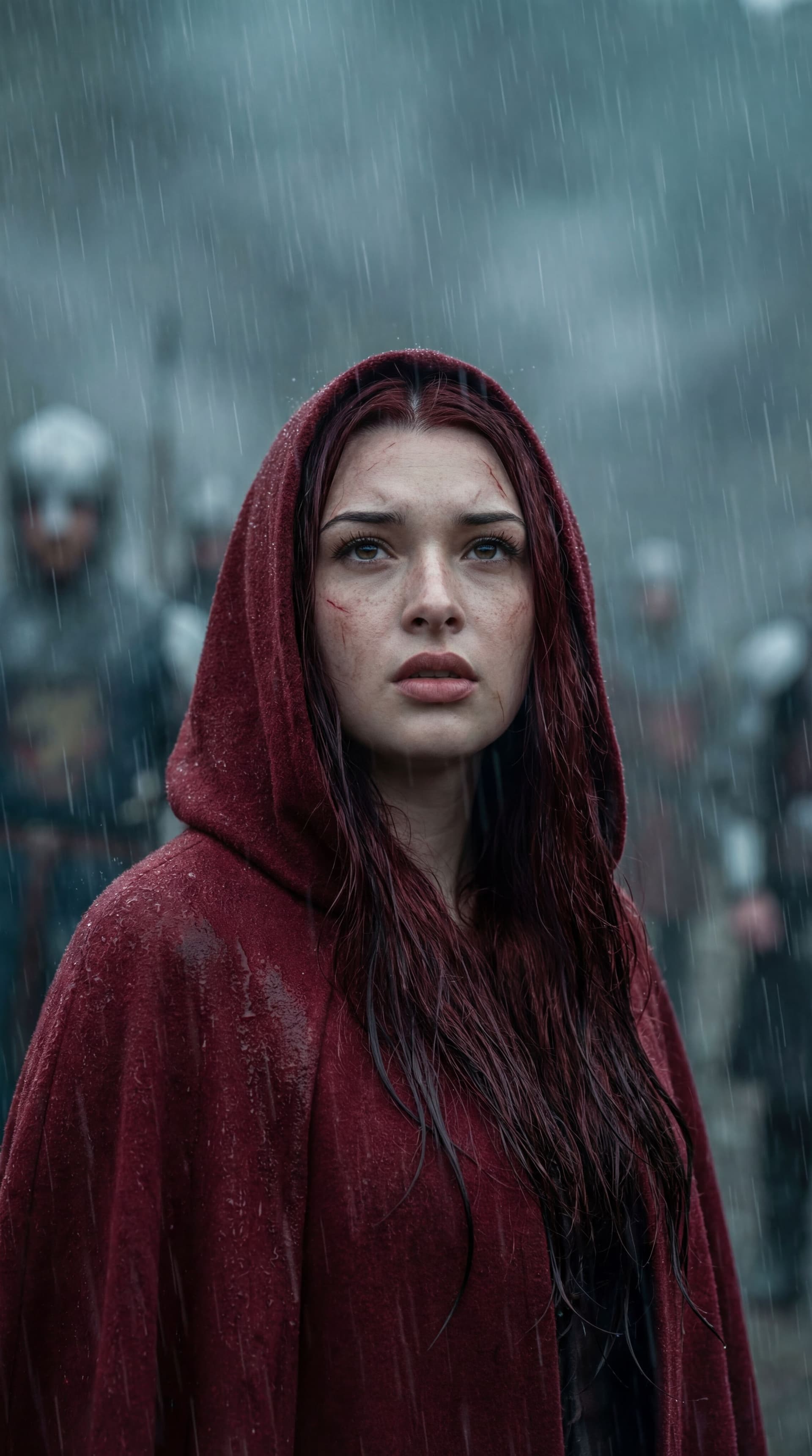AI generated: Without changing any details, use the original face exactly as it is. "Ultra-realistic cinematic por...