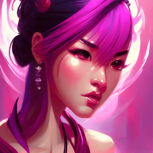 AI generated: Zen character wallpaper, in the style of artgerm, vibrant neo - traditional, aggressive digital illu...