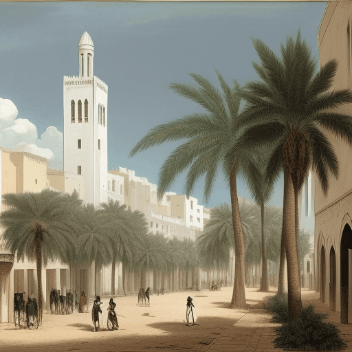 AI generated: Algiers on 1830