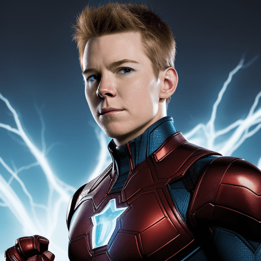 AI generated: marvel comics iceman young
