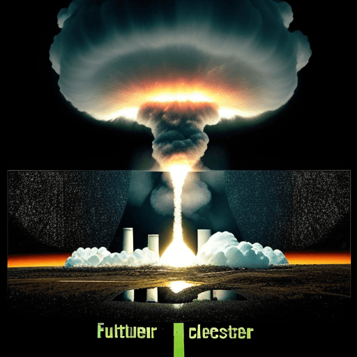 AI generated: closer nuclear, destroyed the environment, the new science-future opposite