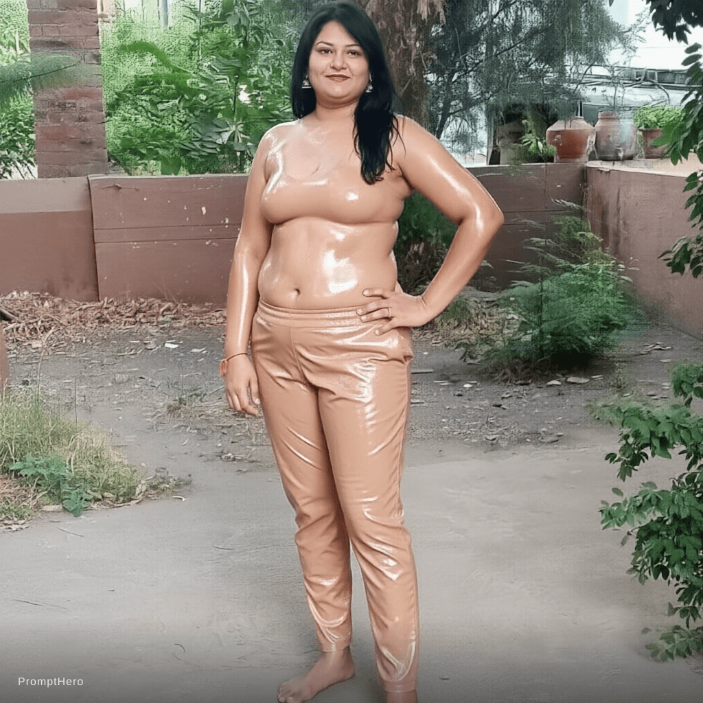 AI generated: nude, oiled
