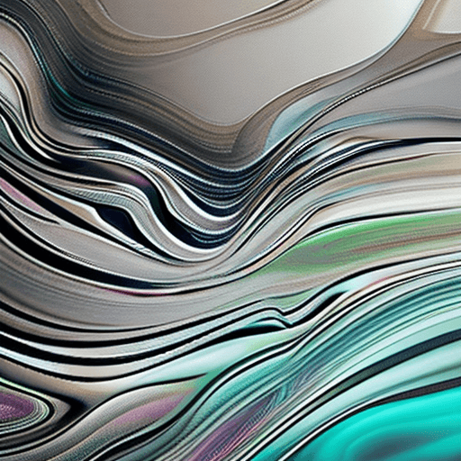 AI generated: Imagine abstract design of colorful gray ink waves flowing underwater
