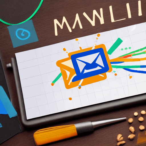 AI generated: create an image for to show the power of email automation using a graph and a winning customer