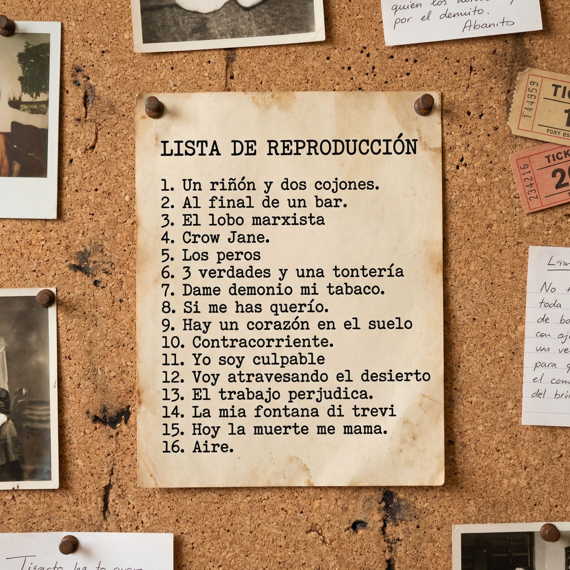 AI generated: La imagen que te acabo de subir es la portada de un disco, si te fijas es como si hubiera pinchada u...
