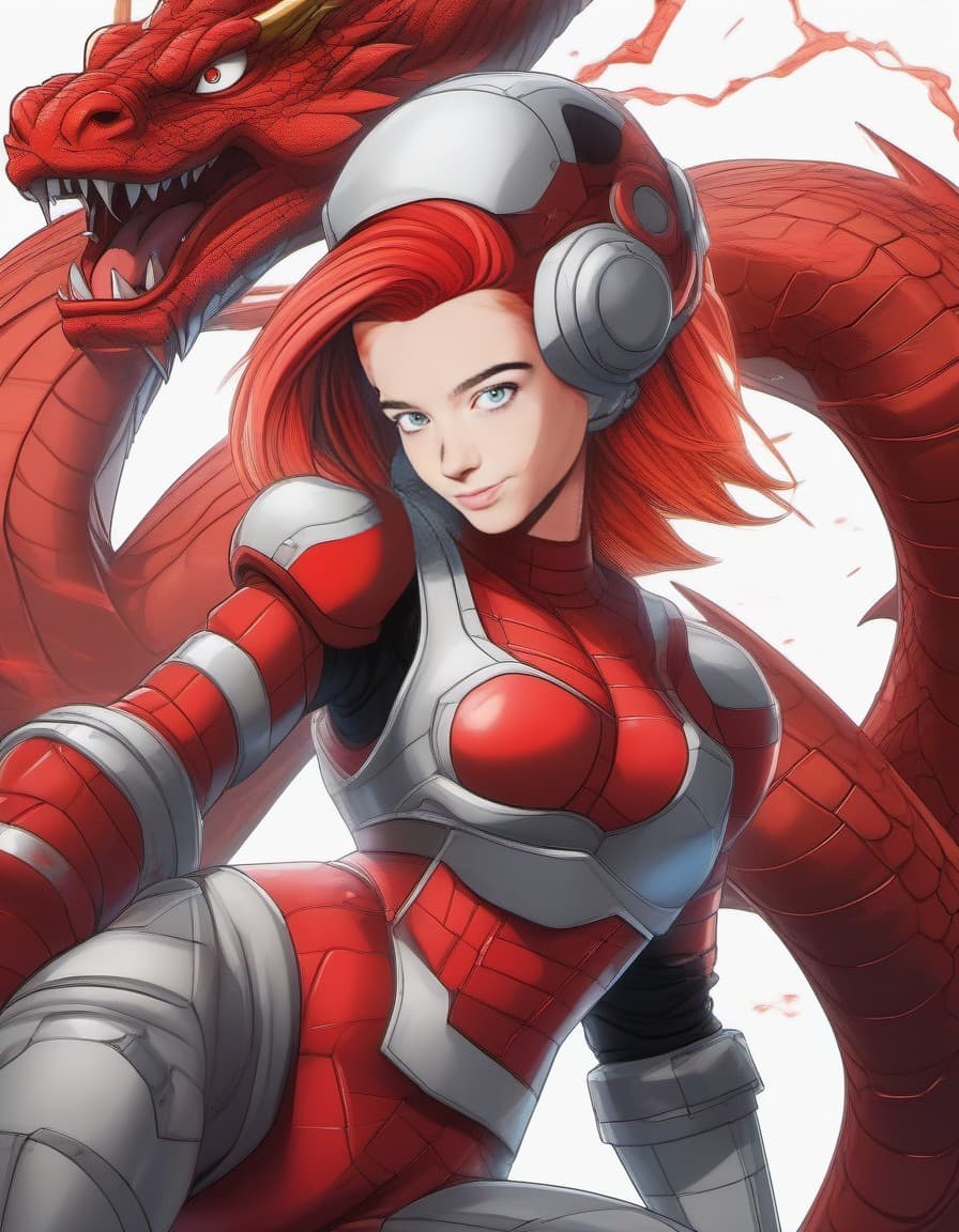 AI generated: Dragon ball woman android 18,cyborg Agent,Maintenance Body Operation,Cyborg Agent Base,laboratory se...