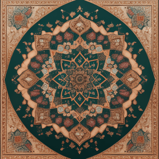 AI generated: جنگل در میان ابرها