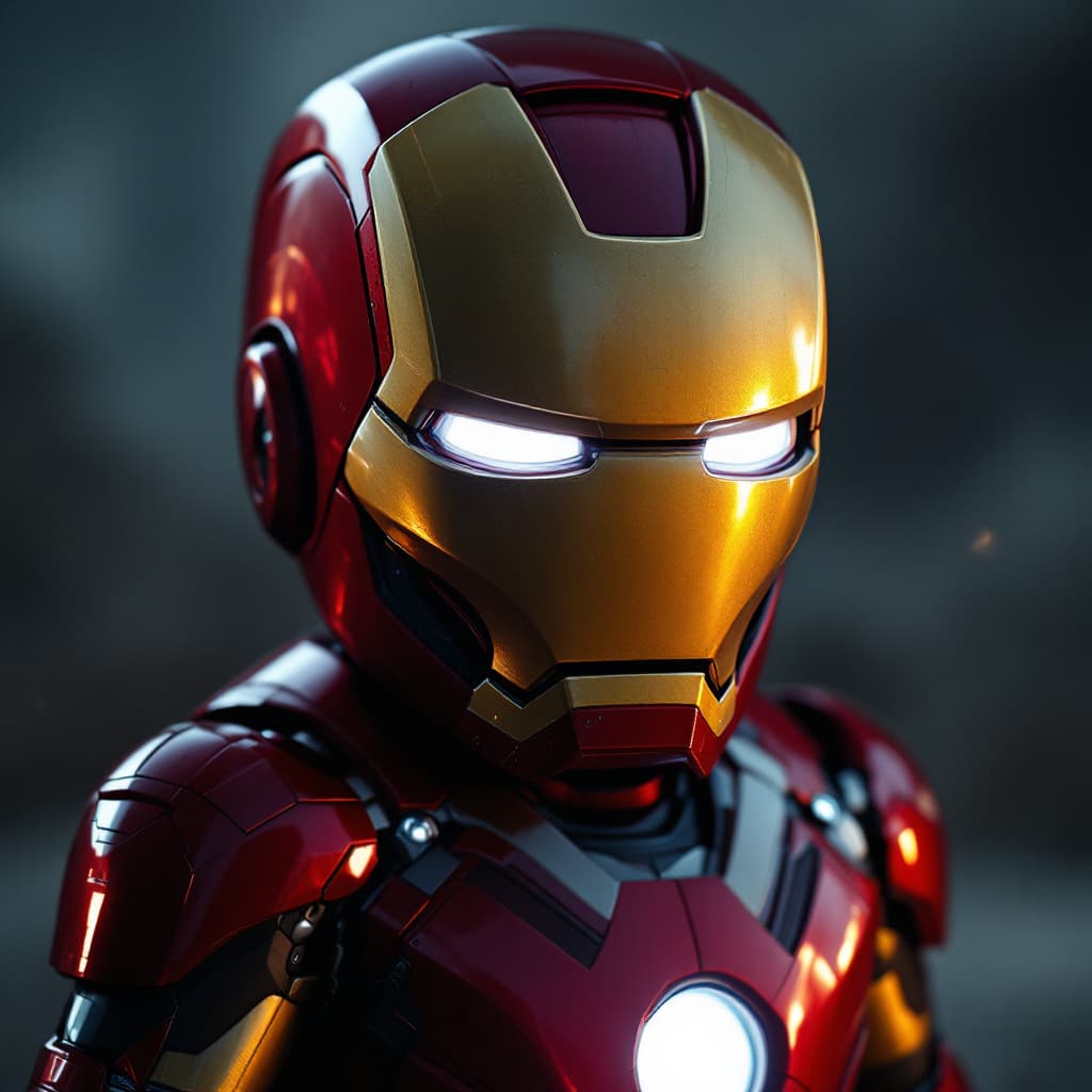 AI generated: baby ironman, realistic, cinematic, full, with helmet