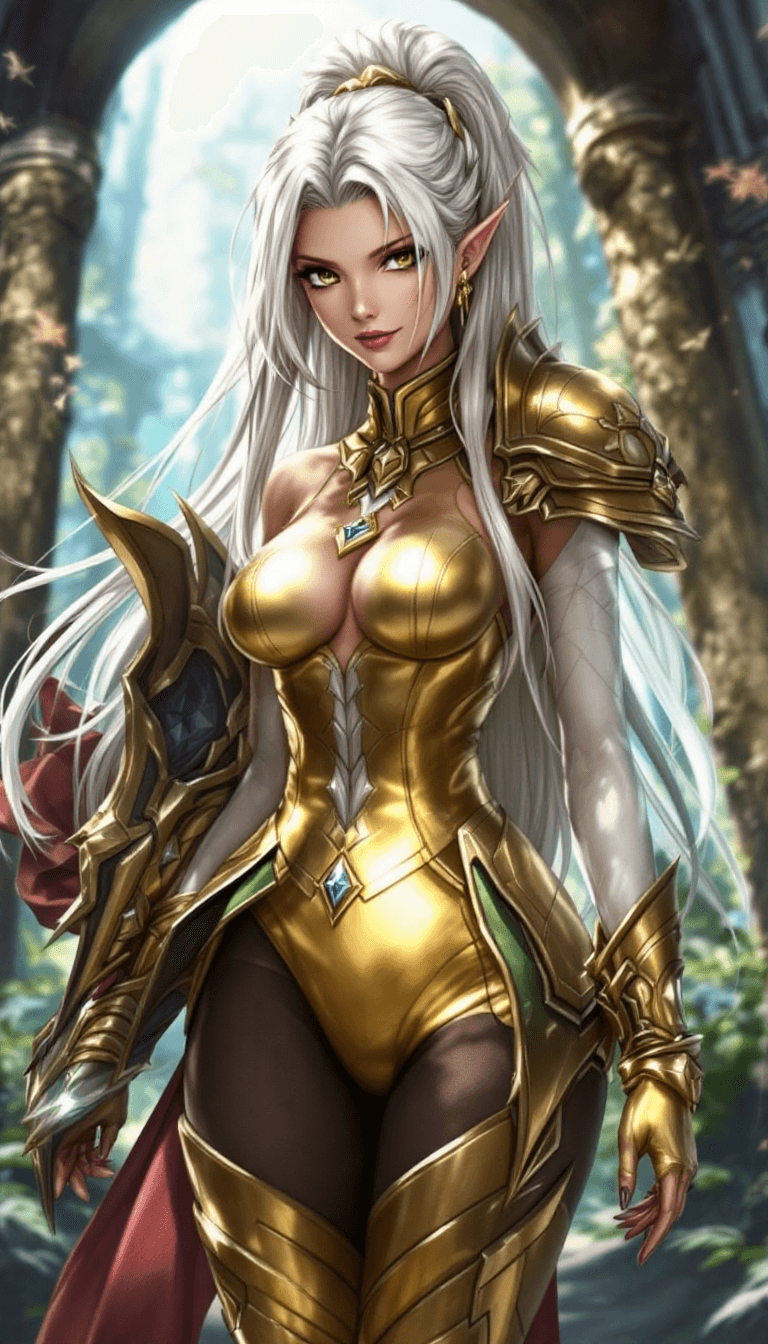 AI generated: final fantasy, viera