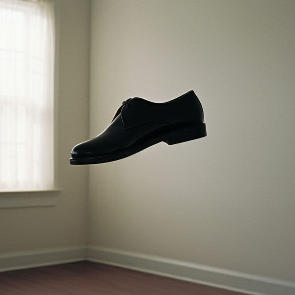AI generated: A shoes in the air