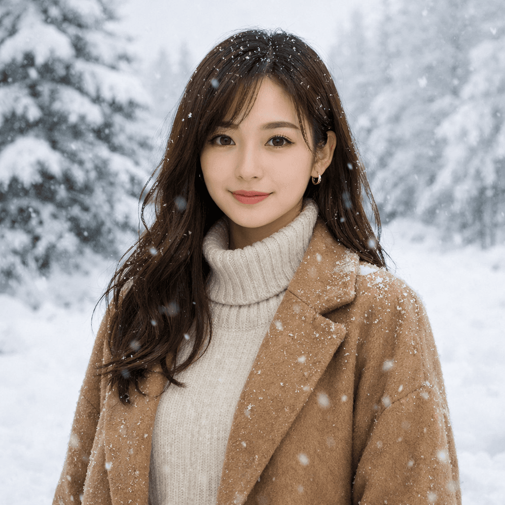 AI generated: change background to snow