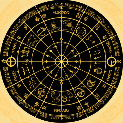 AI generated: astrologer logo for business and money