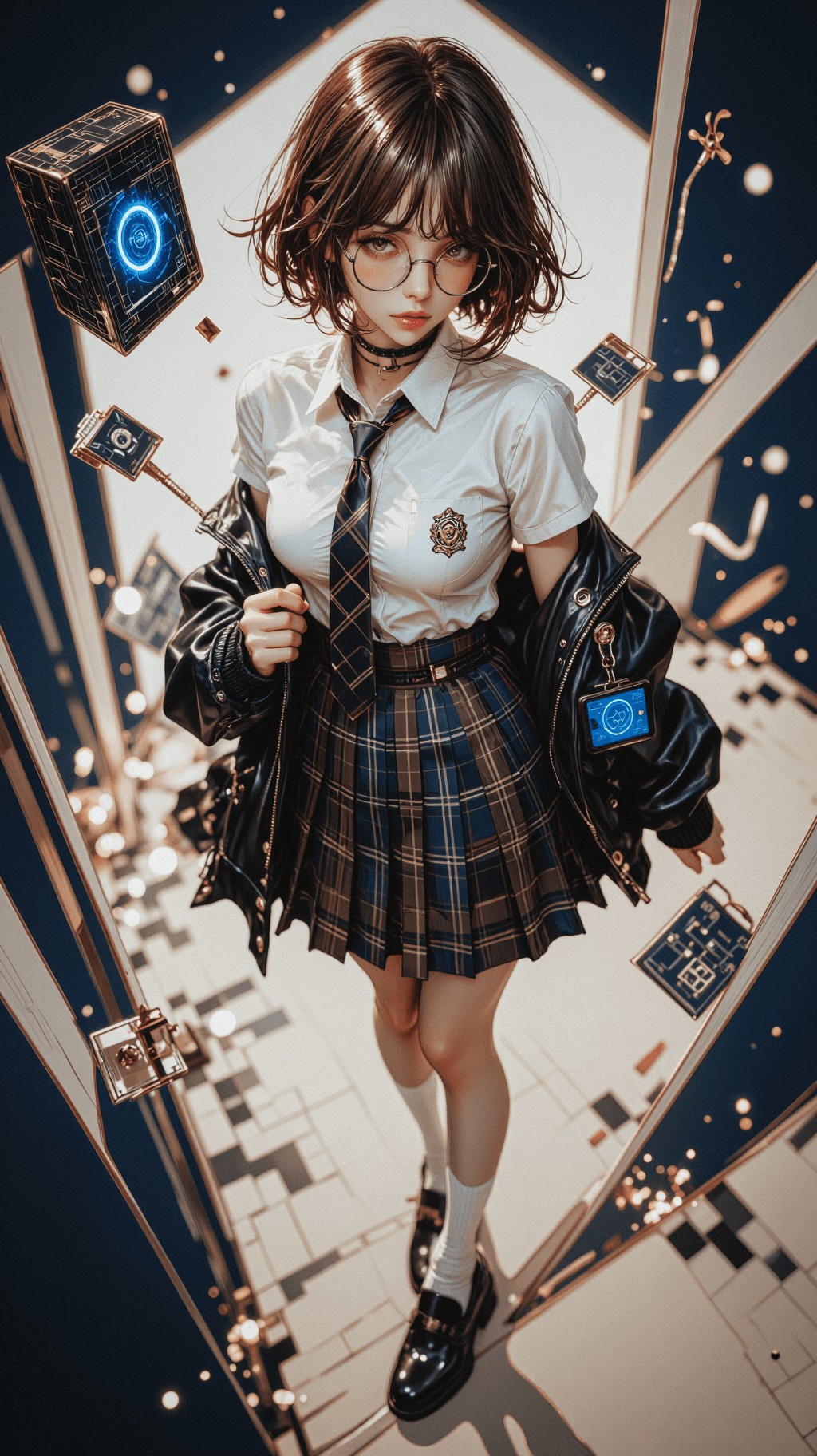 AI generated: masterpiece, (beautiful and aesthetic:1.5), surrealism, highly detailed, anime, a full body painting...