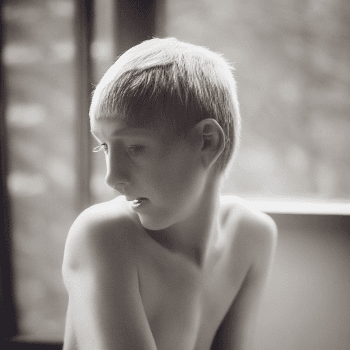 AI generated: candid photo of a woman nude body, tiny nipples, athletic, petite, cute, pale skin, dim lighting, pi...