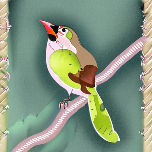AI generated:  traditional illustration, bird flying, harmony, Romanticism watercolor, earthy color palette, green...