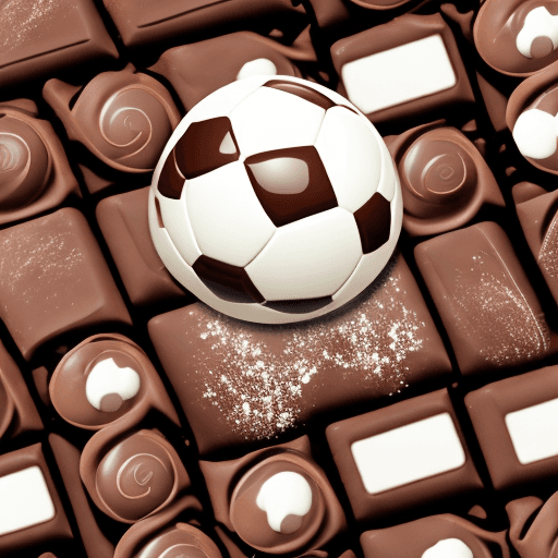 AI generated: Create logo about mix between soccer ball and chocolate bar for a youtube profile photo