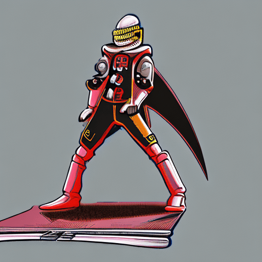 AI generated: Captain Harlock, space pirate, in the style of Leiji Matsumoto, octane render