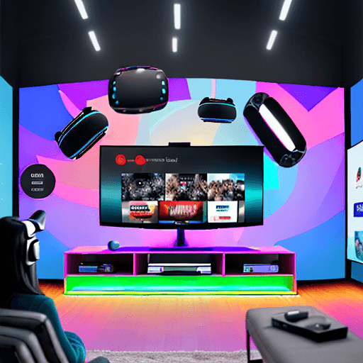 AI generated: "Be a trendsetter in the industry with our creatively rendered OTT designs for Connected TV and AR/V...