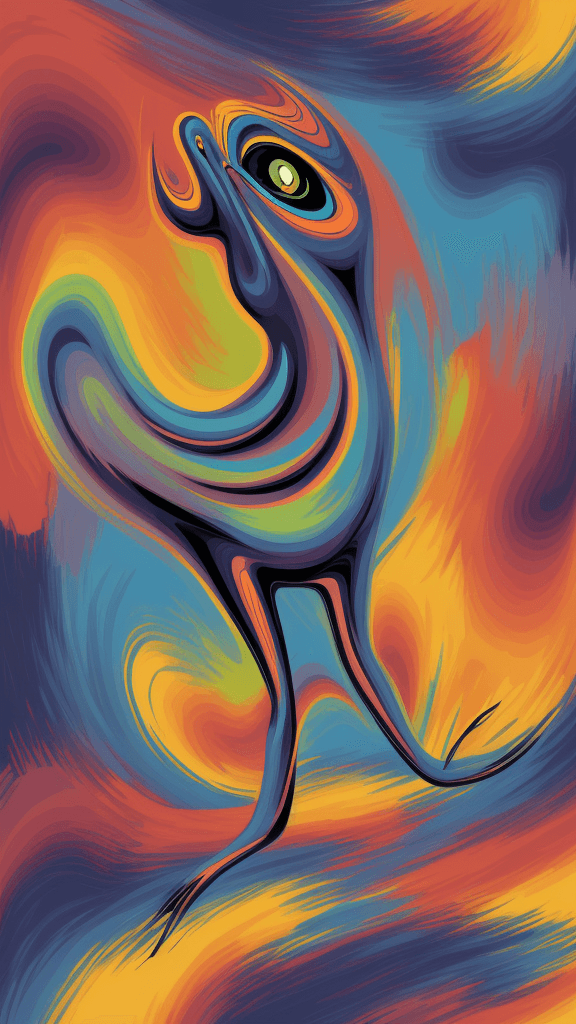 AI generated: flawless abstract impressionistic fauvist ist 2d art style creature art in an abstract style abstrac...