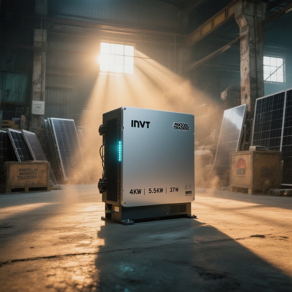 AI generated: The scene is a powerful, cinematic portrayal of industrial energy technology. In a vast, shadowy war...