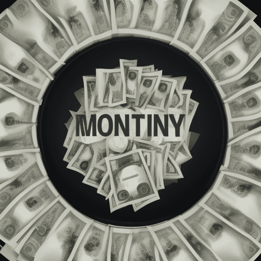 AI generated: photo black, imagen money, photo,