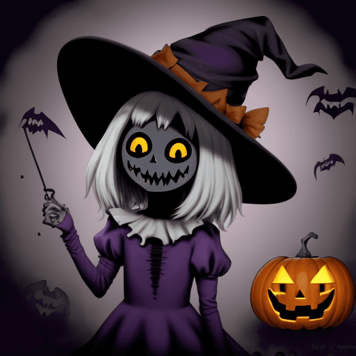 AI generated: fantasma de hallowen divertido, animado