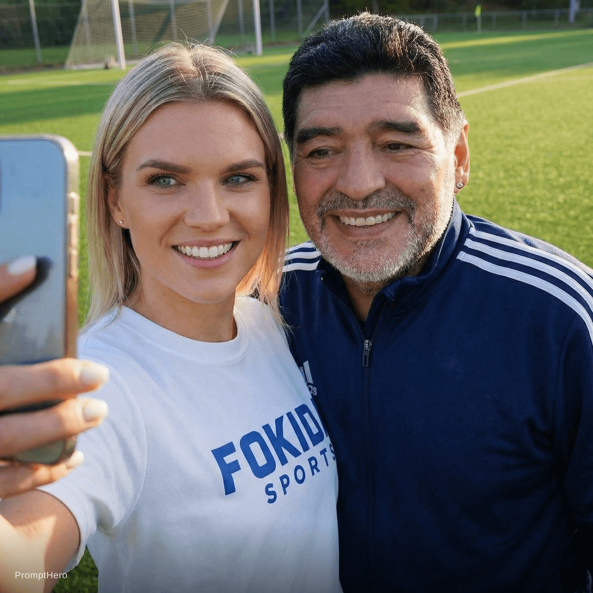 AI generated: with diego armando maradona