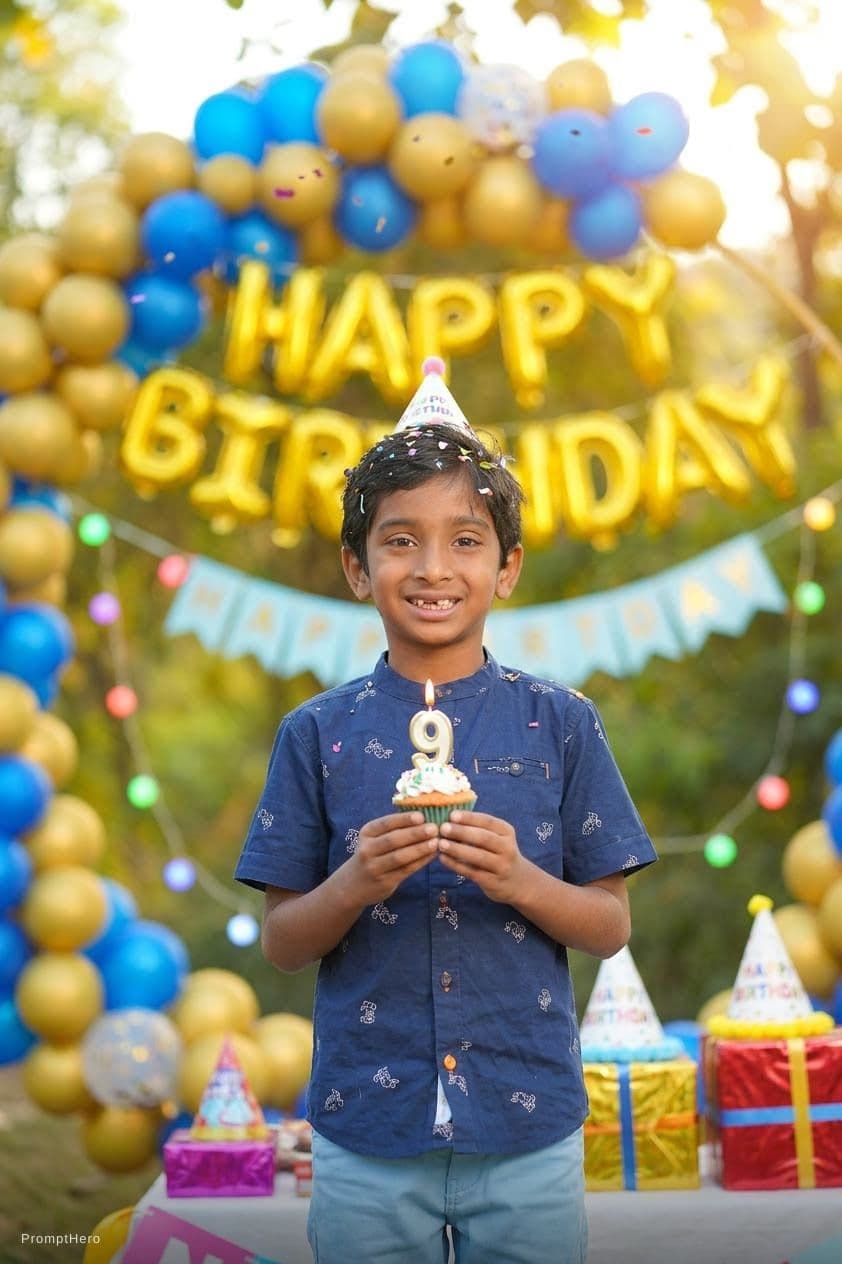 AI generated: Happy birthday theme