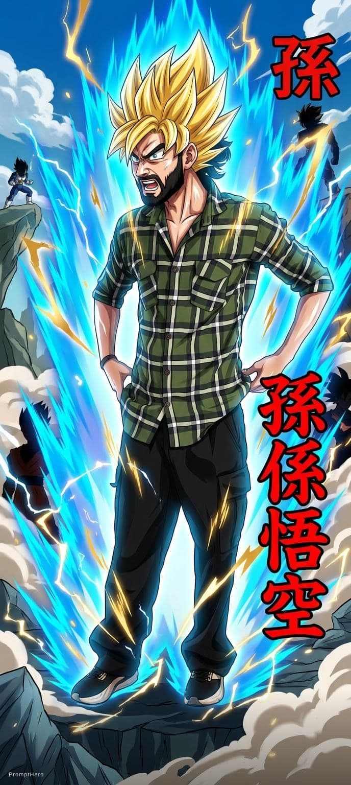 AI generated: @Son_goku wallpaper 
