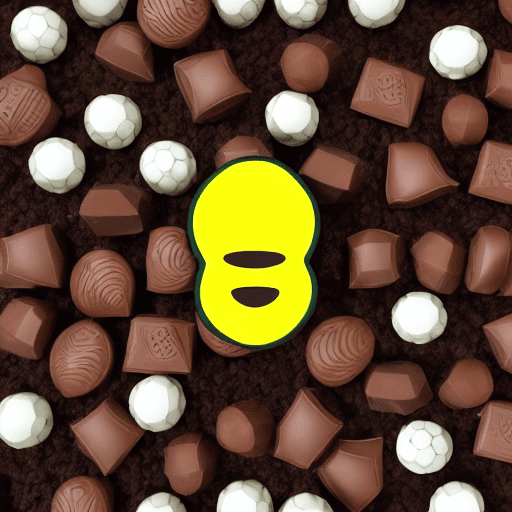 AI generated: Logo Football and chocolate emoji mix
