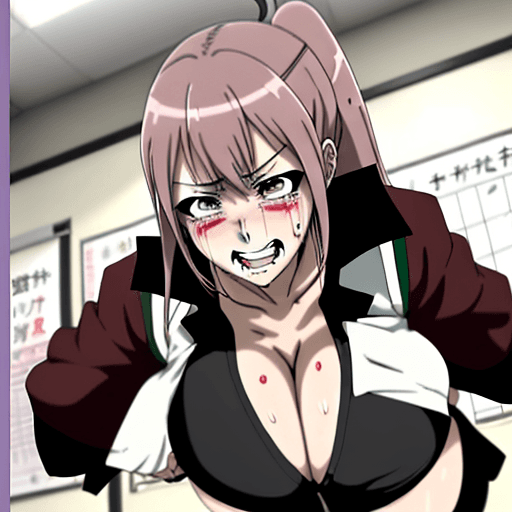 AI generated:  anime, hentai, manga, curvy, sweaty, full colored, ecchi, sex at school class, group, compulsion, p...