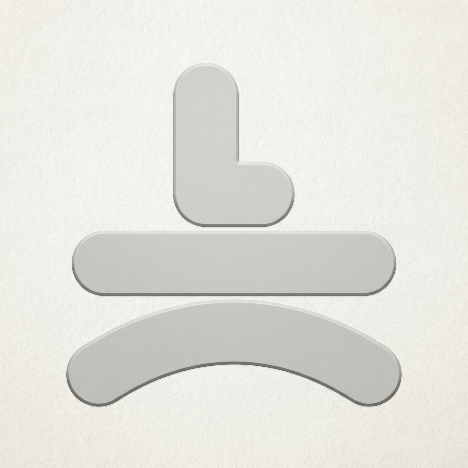 AI generated: make this logo Dieter rams style