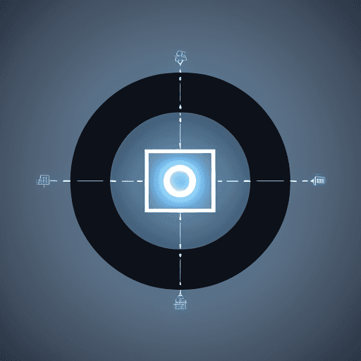 AI generated: Create ideas images for a modern and innovative programming web portfolio. background blue minimalis...