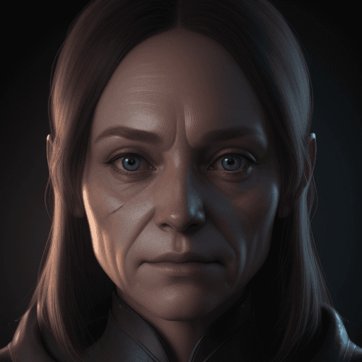 AI generated: human face, uncanny, masters, 8k, nanites, no errors, perfect, volumetric lighting