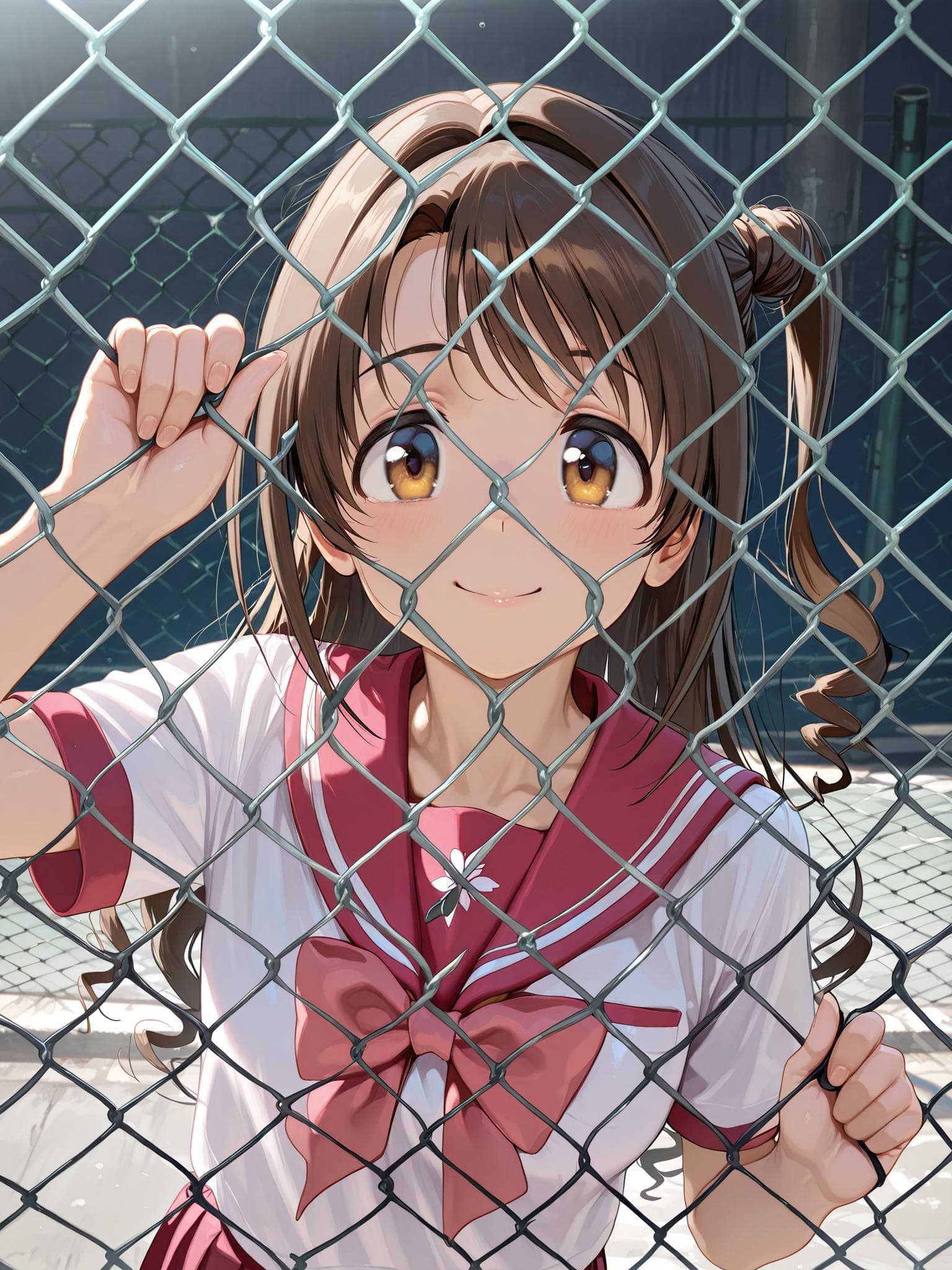 through chain-link fence - Image 1