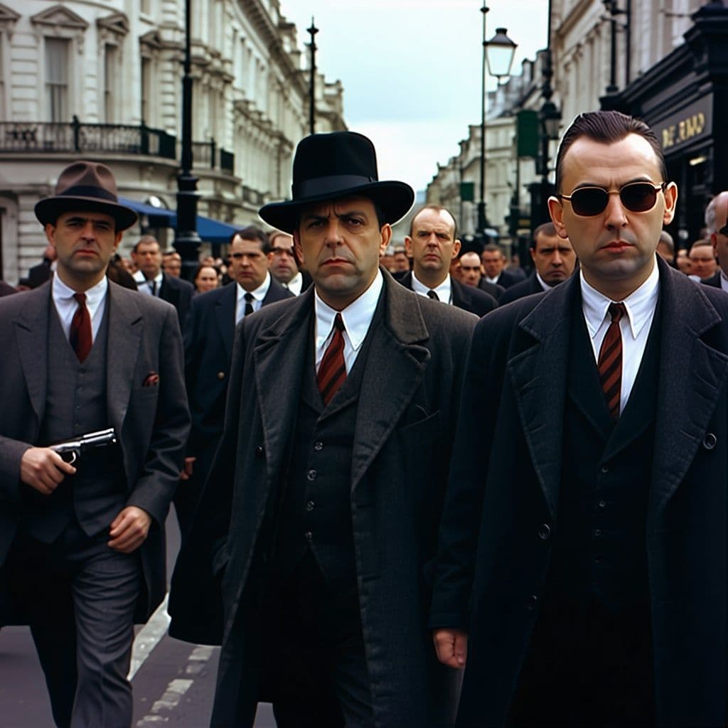 AI generated: london gangsters, youtube video