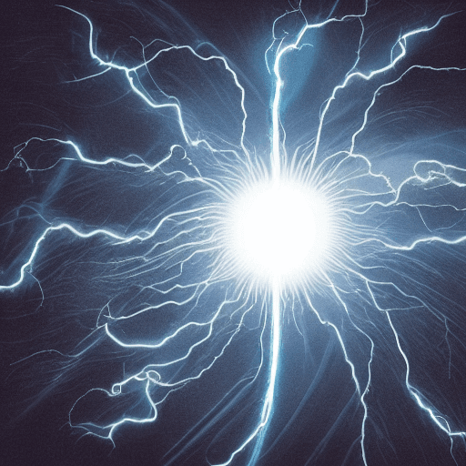 AI generated: White and light blue flag of Argentina with the sun in the middle, the lightning bolt being a bright...