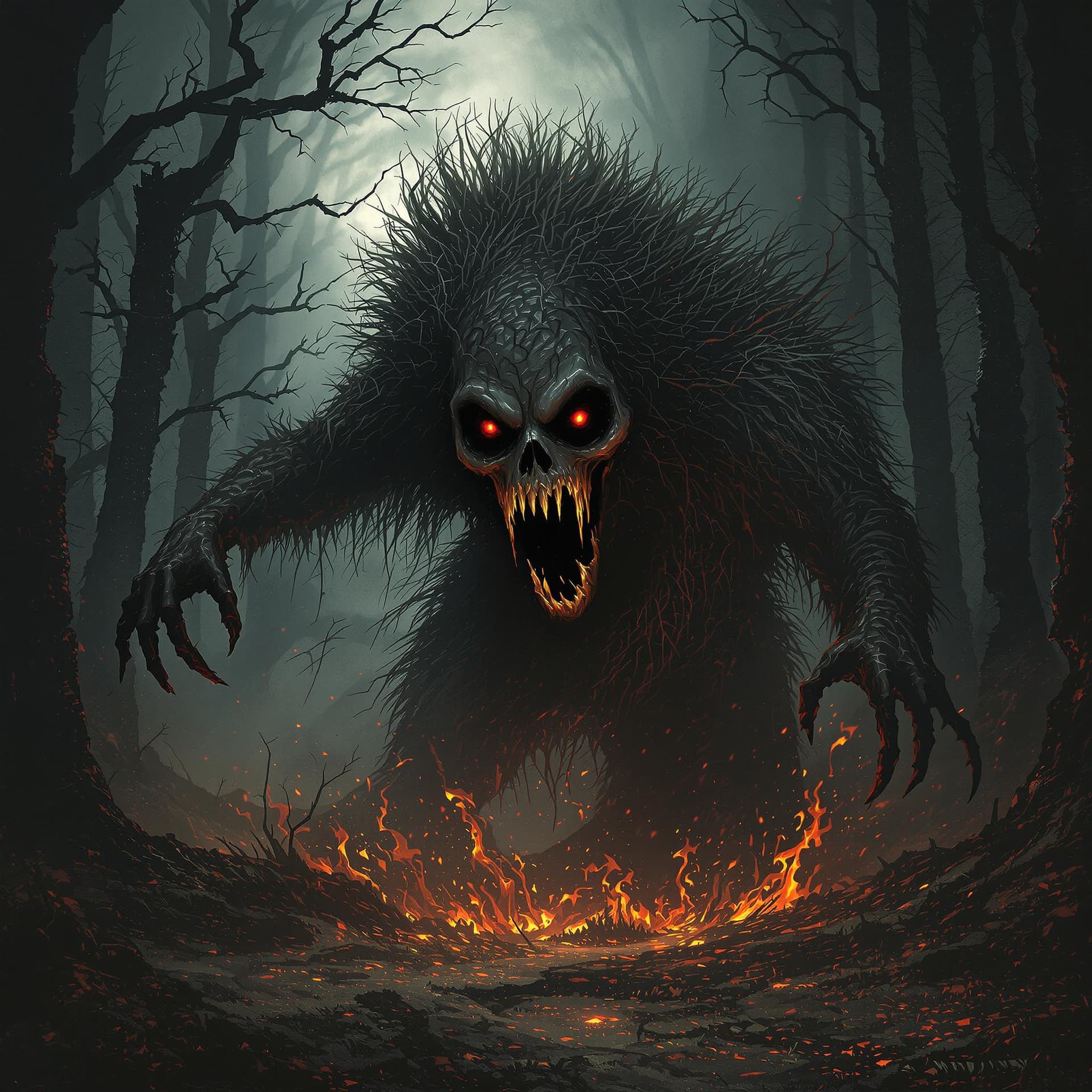 AI generated: a scary eerie image 